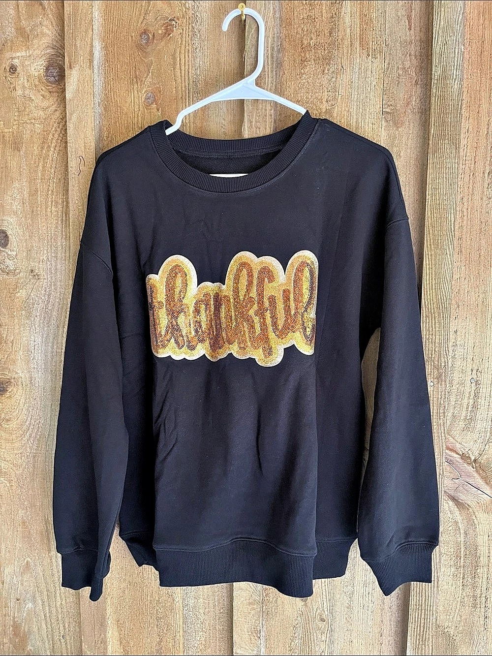 Graphic Black Sweatshirt Size Medium